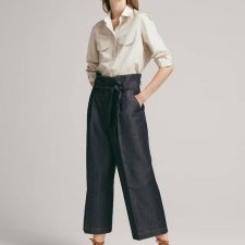 Massimo Dutti denim z lnem