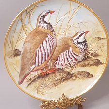 Porcelanowy Kolekcjonerski Talerz LIMOGES FRANCJA Franklin Porcelain Gamebirds of the World by Basil Ede