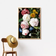 Plakat kwiaty vintage 50x70cm B2