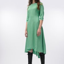 Zielona wiązana sukienka rozmiar L