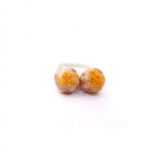 Sztyfty pączki z lukrem kolczyki wkrętki słodka biżuteria FIMO