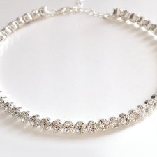 Choker obroża kryształki strass