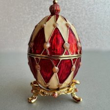 Jajo w emalii w typie Fabergé ❀ڿڰۣ❀ Biżuteria dla domu