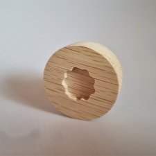 Gałki do mebli z drewna, drewniane śrubki, wzór 5