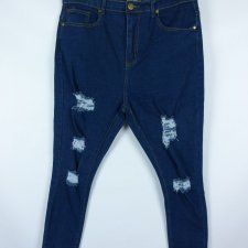 BOOHOO spodnie z dziurami jeans 16 / 44