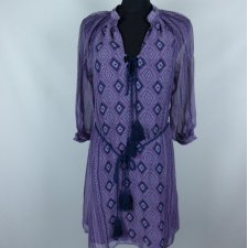 Love21 sukienka tunika szyfon żorżeta / M
