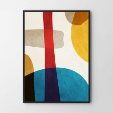 Plakat kolorowa Abstrakcja v1 30x40 cm