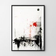 Plakat abstrakcja minimalistyczna A4