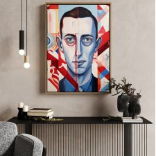 Plakat Mężczyzna abstrakcja portret - format 40x50 cm