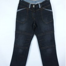 Mia Linea proste czarne spodnie jeans 16 / 42