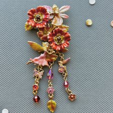 Kirks Folly Large Flower Fairy Brooch ❤ W Wiktoriańskiej odsłonie duża broszka ❤