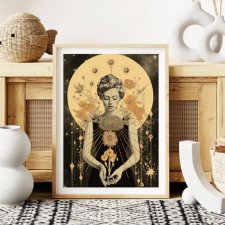 Plakat Kobieta astrologia kolaż 2 - format 40x50 cm