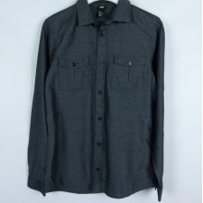 H&M szara koszula bawełna / S