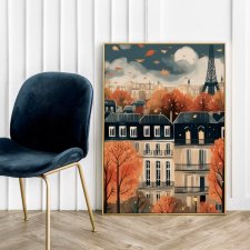 Plakat Jesień w Paryżu - format 61x91 cm