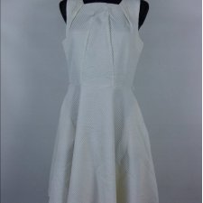 Closet biała sukienka white zip / 12 - M z metką