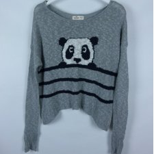 Hollister cienki sweter bawełna akryl M/L