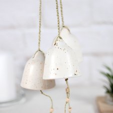 Ceramiczne dzwonki choinkowe - zima