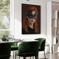 Plakat Dziewczyna portret kolor 40x50 cm
