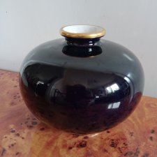 Wazon ceramiczny vintage fiolet