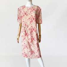 Jedwabna włoska sukienka vintage