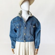 Krótka jeansowa kurtka vintage 80's/90's