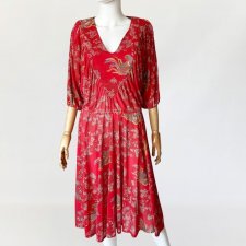 Rose Marie Reid kimonowa sukienka vintage 60's