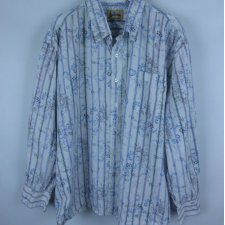 Joe Browns koszula w kwiatki bawełna vintage 3XL / 56 - 58
