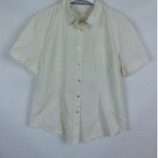 Timberland koszulowa bluzka koszula bawełna ecru / XXL