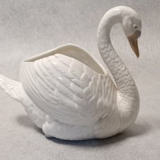 LLADRO NAO #222 Porcelanowa kolekcjonerska figura Łabędź Swan Hiszpania