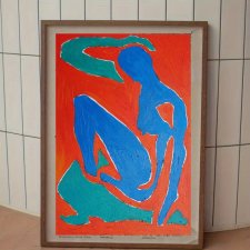 Obraz ręcznie malowany olejny fowizm Henri Matisse style taniec  silnie działa