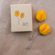 Unikalne Kolczyki Tulipany - Słoneczne, Eleganckie, Idealne na Prezent