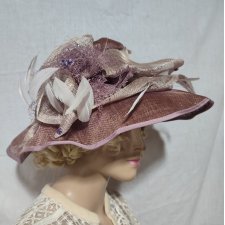 kapelusz retro vintage róż