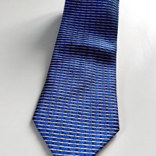 Jedwabny krawat Milano ciemny niebieski