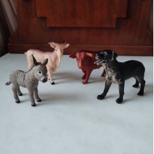 4 figurki zwierząt