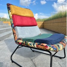 fotel minimalistyczny wypoczynkowy z poduszkami