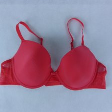 Primark usztywniany biustonosz czerwony koralowy UK 36C / 80C