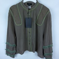 Sweewe bluzka oversize khaki viskoza - M / L z metką