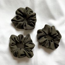 Oliwkowa scrunchie