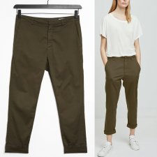 970zł HOPE By Ringstrand Soderberg News Trouser Pants spodnie chino na luzie bawełna khaki unisex R 42  Hu31