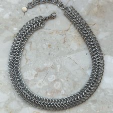 Choker chainmaille ze stali szlachetnej