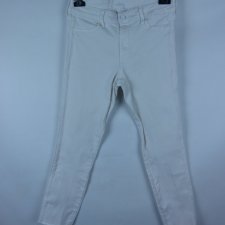 H&M Denim Skinny białe spodnie jeans 12 / 40