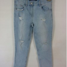 Next Crop spodnie jeans 3/4 dziury 14 / 42