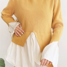 Ciekawy sweter M/L By Clara Paris