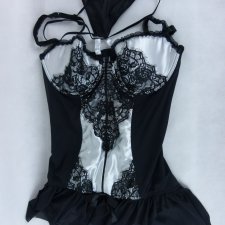 Ann Summers komplet koszulka pas do pończoch UK 18 - 20 / EUR 44-46