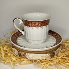 Porcelana z Jugosławi Zajecar filiżanka do kawy i spodek