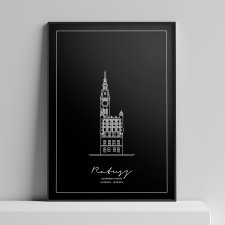 Plakat Architektura - Ratusz Miasta Głównego Gdańsk 30x40 cm