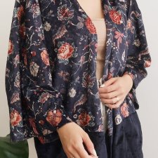 kimono w kwiaty S