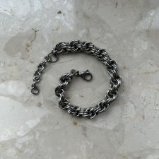 Bransoletka chainmaille ze stali szlachetnej