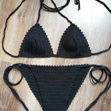 Bikini szydełkowe czarne