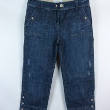 Next spodnie spodnie 3/4 vintage jeans 12 / 40